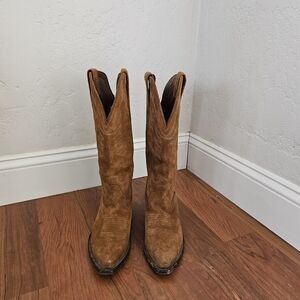 Tecovas Tan Heeled Boots